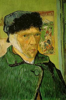 VanGogh Autoportrait à l'oreille bandée